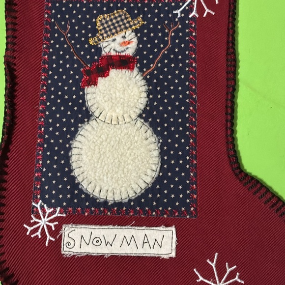 Blanket Stitched Denim Stocking Trio - Picture 6 of 15